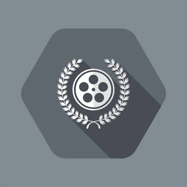 Film award symbol icon — Stock Vector
