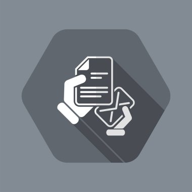 Posta - vektör simge kavramı