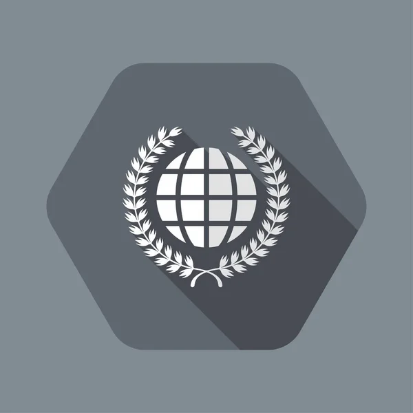 World award symbol icon — Stock Vector