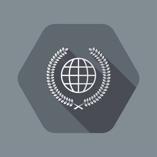 World award symbol icon — Stock Vector