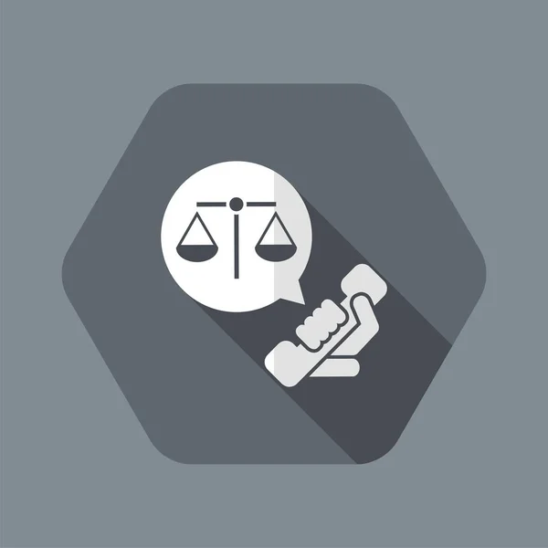 Legal assistance icon — Stock Vector