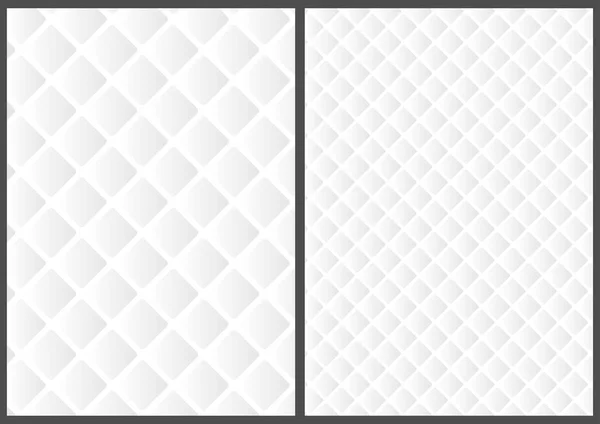 Texture Grille Blanche Deux Variantes Motif Diagonal Moderne Sur Fond — Image vectorielle