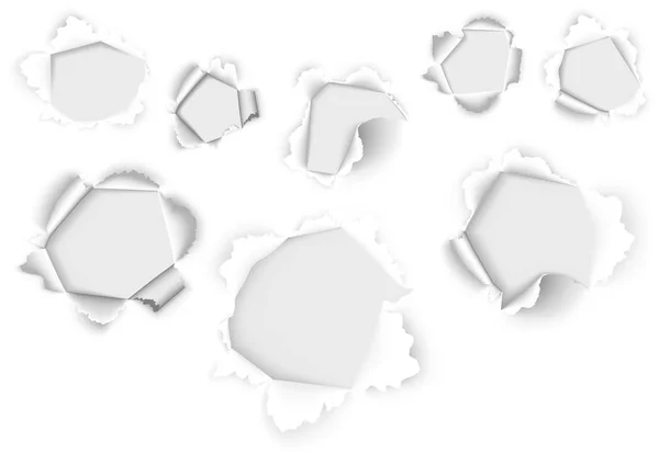 Отвори Білому Папері Кольорова Ілюстрація Елементи Дизайну Ваших Проектів Вектор — стоковий вектор