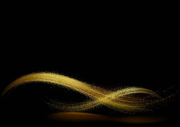 Абстрактное Золото Маячит Темном Фоне Эффектом Мбаппе Цветное Вектор — стоковый вектор