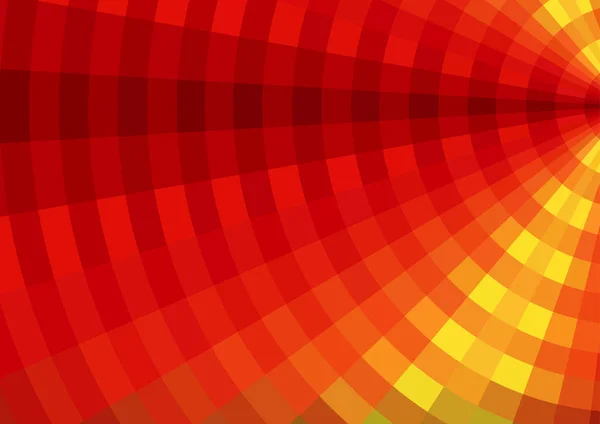 Abstract Geometric Circle Pattern Κόκκινο Και Πορτοκαλί Και Κίτρινο Τετραγωνισμένο — Διανυσματικό Αρχείο