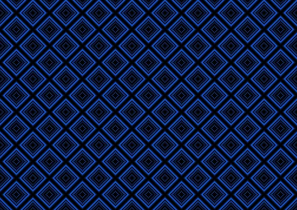 Синій Безшовний Геометричний Візерунок Фон Абстрактна Квадратна Ілюстрація Вектор — стоковий вектор