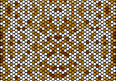 Kusursuz Çembersel Desen Arkaplanı - Grafik Tasarımınız için Renkli Mozaik ResimlerStencils