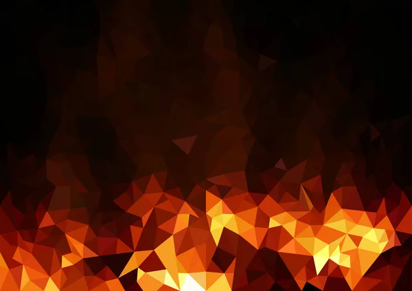 Resumo Fiery Polygonal Background Ilustração Artística Mosaico Para Seus Projetos —  Vetores de Stock