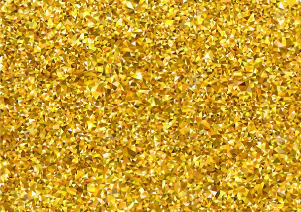 Abstract Gouden Veelhoekige Textuur Achtergrond Driehoekig Mesh Patroon Gouden Tonen — Stockvector
