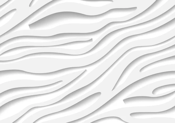 Vzor Bílé Zebry Trojrozměrným Efektem Pozadí Zvířecí Struktury Abstraktní Ilustraci — Stockový vektor