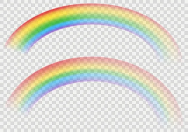 Állítsa Vector Rainbow Átlátszó Hatása Grafikai Tervezés Absztrakt Színes Design — Stock Vector