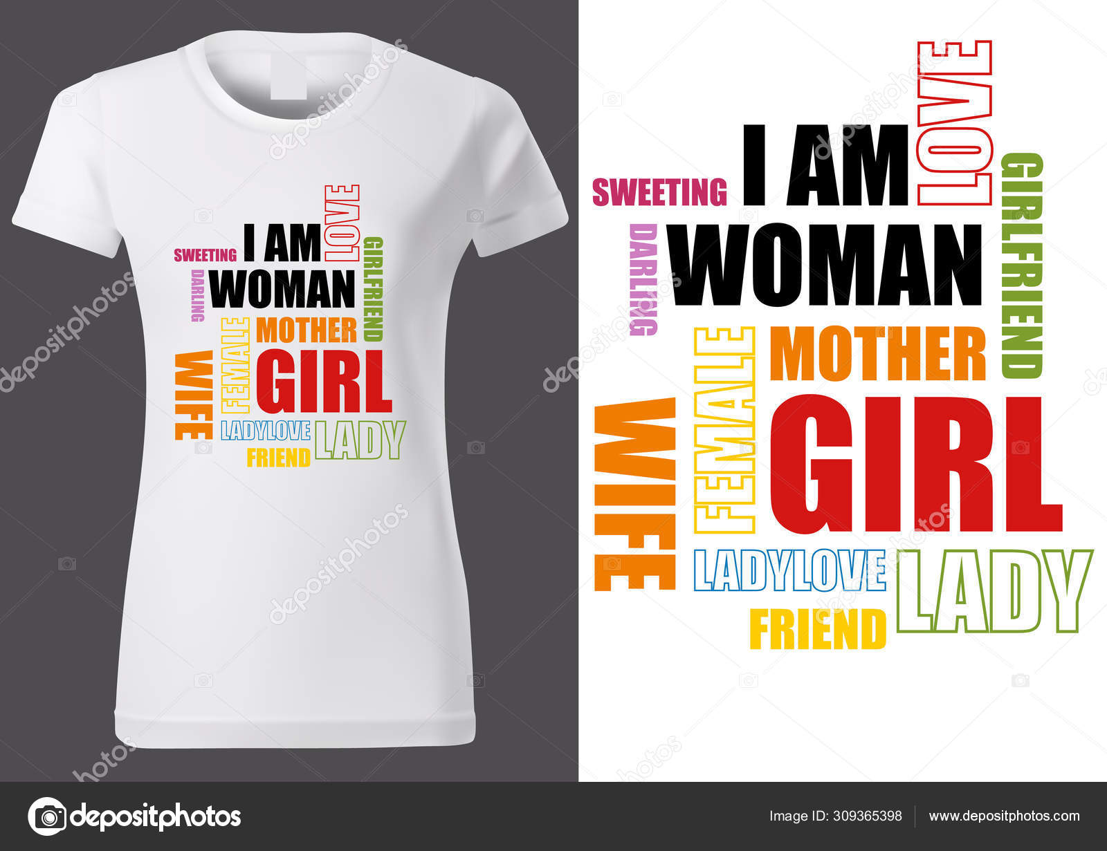 female t shirt design