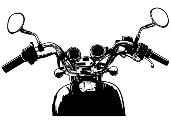 Widok z motocykla — Wektor stockowy