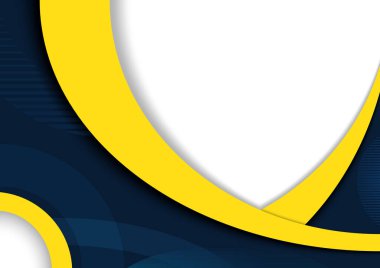 Sarı ve Koyu Mavi Renkli Soyut Modern Arkaplan Tasarımı - Yayılma veya Sunum için Grafik Resimleme, Vektör