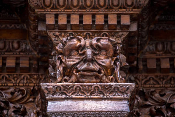 Detail Devil Door Turin Italy Located Vittorio Alfieri Dated 1850 — Stock Photo, Image