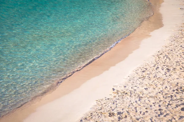 Menorca Hiszpania Czerwca 2018 Najpiękniejsza Plaża Menorce Pierwszych Godzinach Dnia — Zdjęcie stockowe
