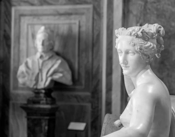 Roma Italia Agosto 2018 Detalle Estatua Paulina Bonaparte Antonio Canova —  Fotos de Stock