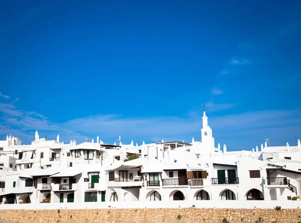 İspanya 'nın Menorca kentindeki Binimiquer Vell (Binimiquer köyü). Prestij turizmi için inanılmaz bir seyahat yeri..