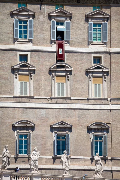 Rome Vatische Staat August 2018 Paus Franciscus Zondag Tijdens Het — Stockfoto