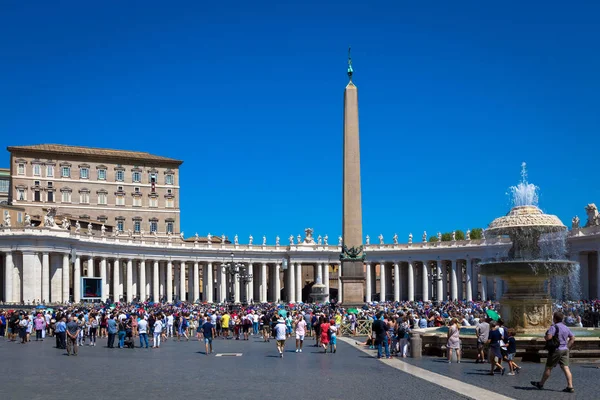 Rome Vatican State August 2018 Pope Francis Sunday Angelus Prayer — Stock Photo, Image