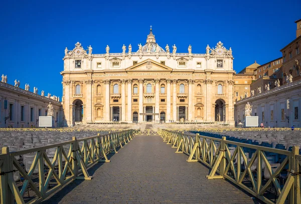Rome Vatican State August 2018 Saint Peter Cathedral Vatican Famous — Stock Photo, Image