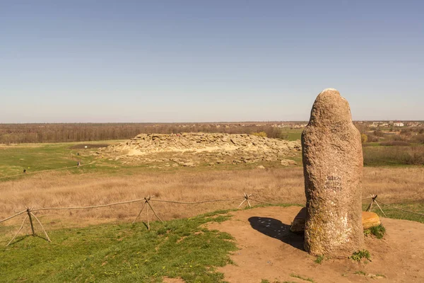 Ancient idol on the top of kurgan in the national-historical and archaeological reserve Stone Tomb , Ukraine