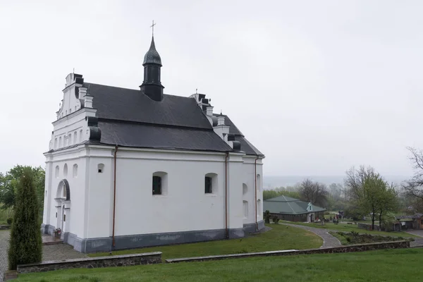 Vackert landskap med Elias kyrka-grav Bohdan Khmelnytsky i Subotov, Ukraina — Stockfoto