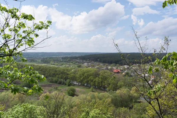 Hermoso paisaje, vista de la ciudad de Chigirin en la región de Cherkasy, Ucrania — Foto de Stock