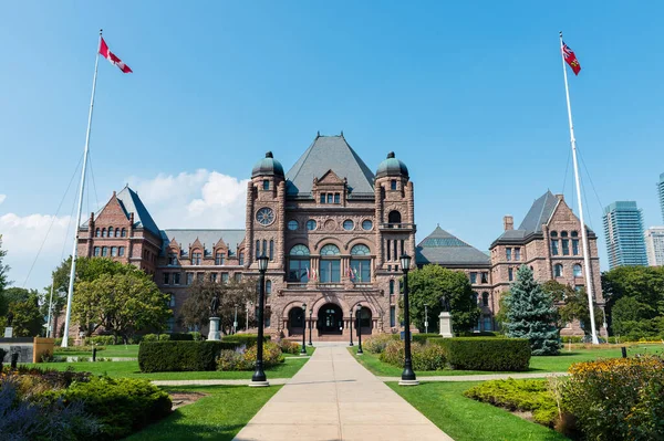 Assembleia Legislativa Ontário Queens Park Dia Verão Claro Toronto — Fotografia de Stock