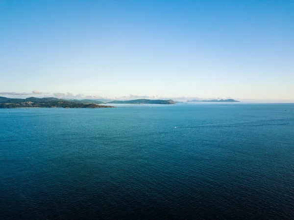 Вид Острова Сиес Риа Виго Галисии Испания 2001 Году Европейский — стоковое фото