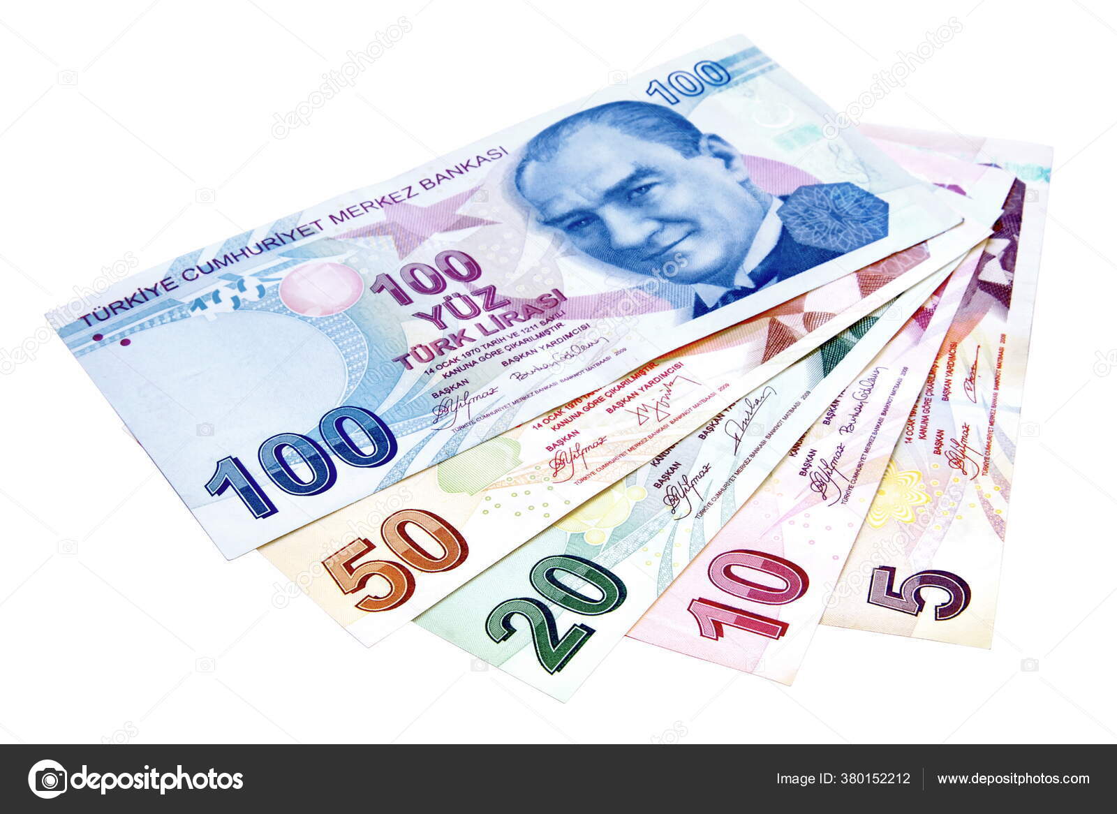 カラフルなトルコの銀行券トルコのお金— ストックイラストレーション by © faraways #380152212
