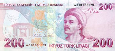 200 liralık banknot.