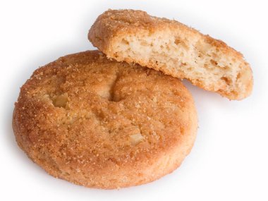 Isırılmış kurabiyeler. İçerilen yol ile izole edildi