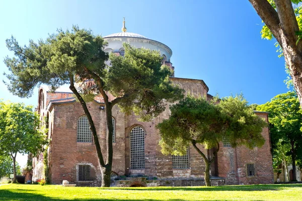 Hagia Irene Kyrka Första Gården Topkapi Palace Även Kallad Aya — Stockfoto