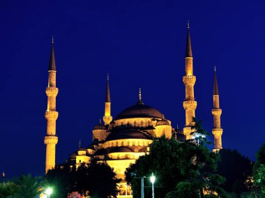 Gece vakti Mavi Cami