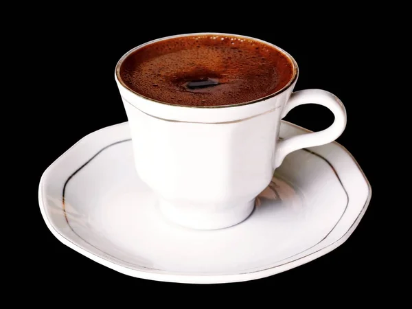 Török Kávé Porcelán Pohárban Stock Kép
