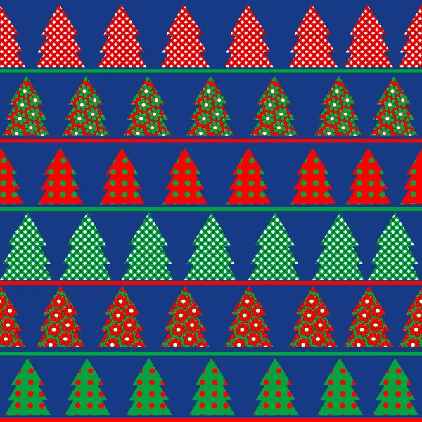 クリスマスのシームレスな背景の包み紙 — ストックベクタ