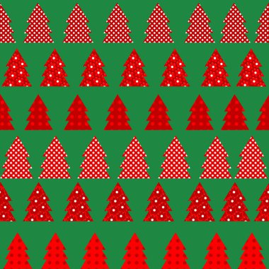 Kağıt ile kırmızı Noel ağacı Noel için ambalaj