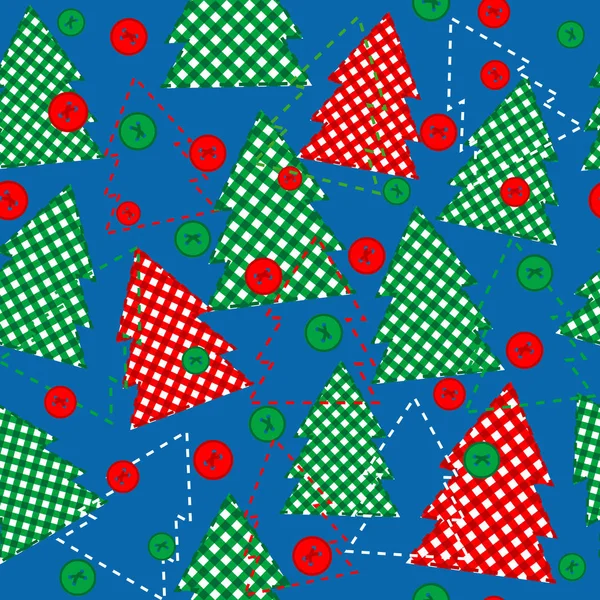 Bezešvé Textury Pro Vánoční Dárky Balení Patchwork Prvky — Stockový vektor