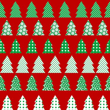 Noel ağacı ile Noel için paket kağıdı