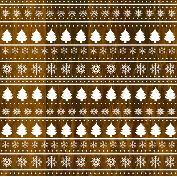 Christmas Decoration Wooden Background — Stock Vector