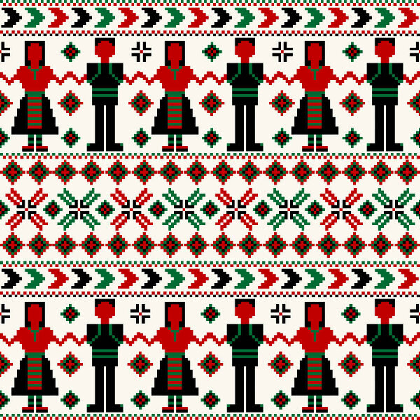 Декоративный фон с традиционными мотивами
