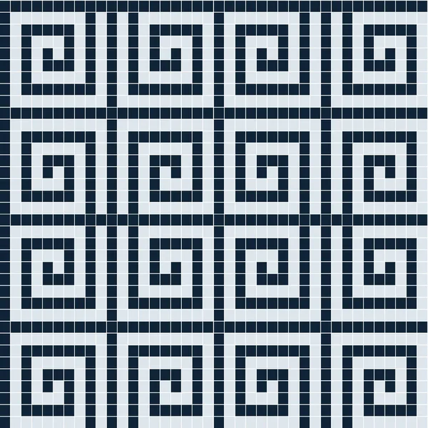 Mosaik Textur Bakgrund Med Geometriska Motiv — Stock vektor