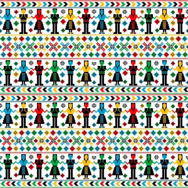 Полосатый цветной бесшовный фон
