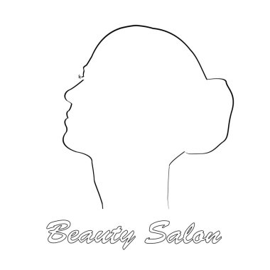 Minimalist logo tasarım siluet çizgileri