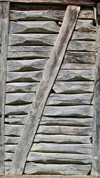 Velho fundo de parede de madeira — Fotografia de Stock