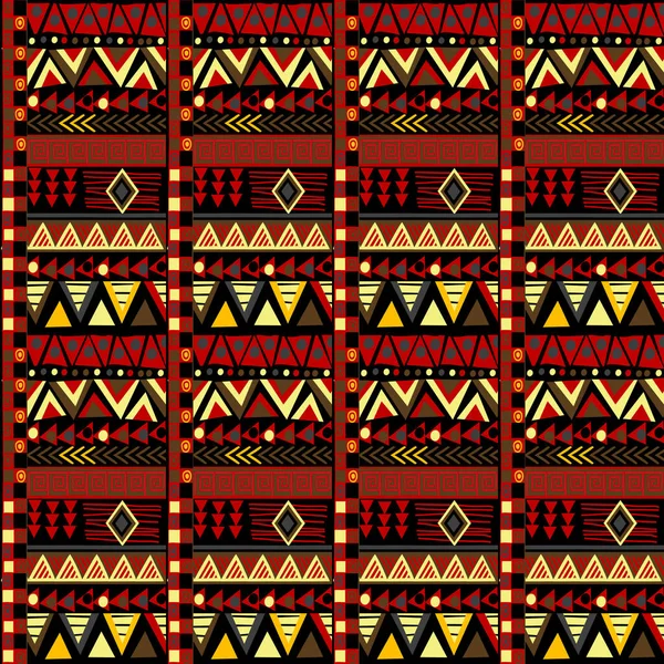 Ethnic African Motifs Geometrical Pattern — Stock Vector