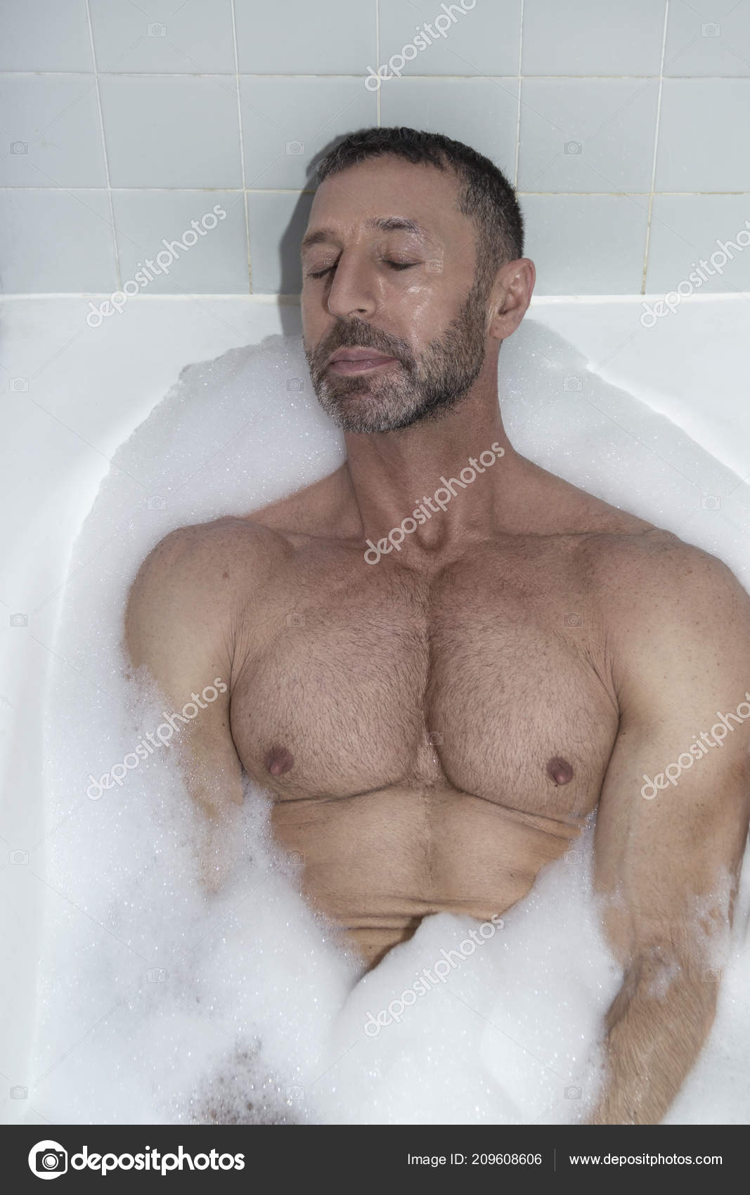 A Very Handsome Naked Muscular Man At The Bathroom A Very Handsome Naked Muscular Man At The Bathroom