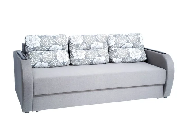 Melipat Sofa Berdiri Atas Latar Belakang Putih Yang Terisolasi — Stok Foto