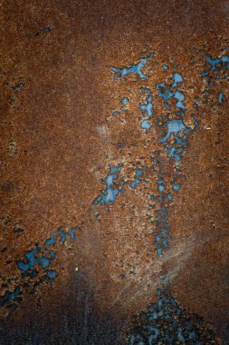 Eski bir paslanmış sac parçası